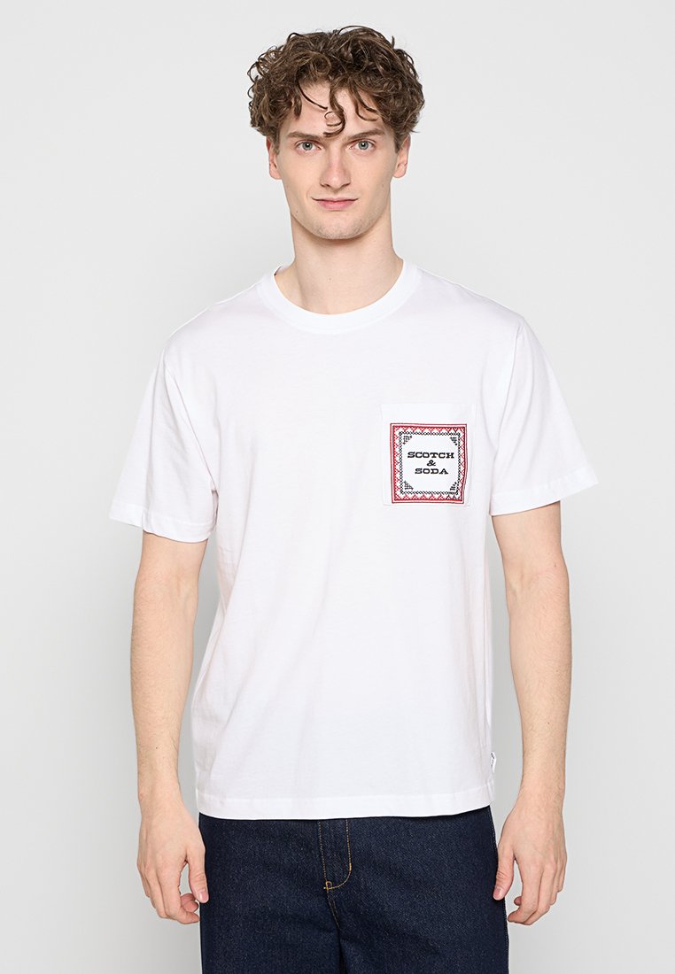 Scotch & Soda T-shirt print wit