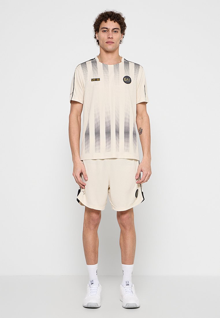 EA7 Emporio Armani Sport T-shirt blauw denim/bluedenim EA7 Emporio Armani Sport T-shirt blauw denim/bluedenim