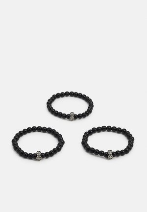 JACBEADS BRACELET UNISEX 3 PACK - Náramok - black