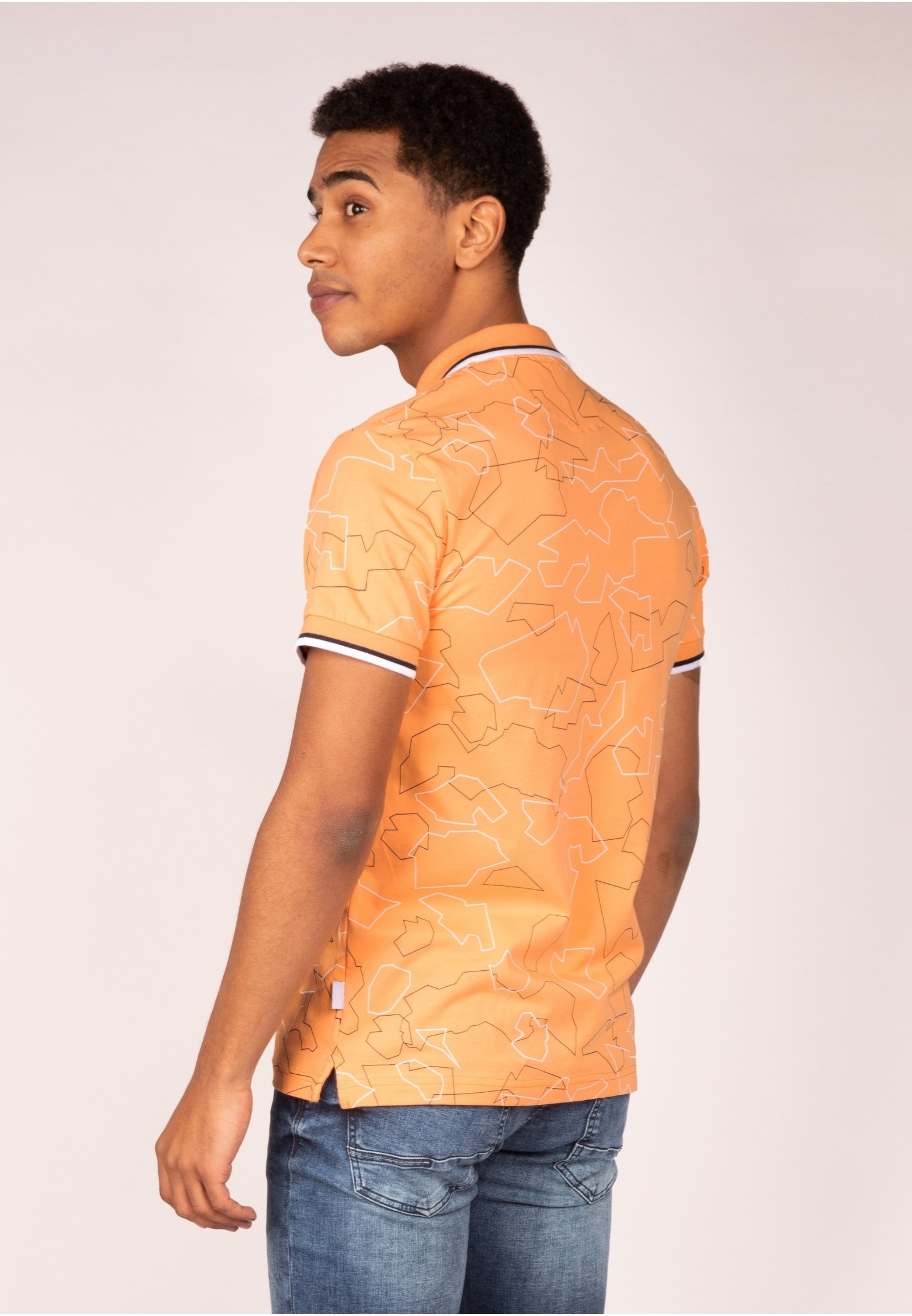Bright mango polo shirt Clearance