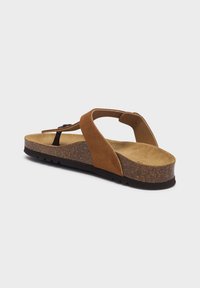 Scholl Sandaler m/ tåsplit - cognac