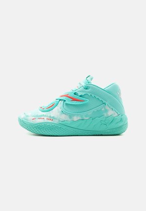 Puma MB05 MELO WORLD - Παπούτσια μπάσκετ - aquatic/for all time red