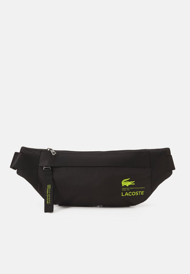 Lacoste FREEDOM BODY BAG UNISEX Bum bag noir lime/dark grey