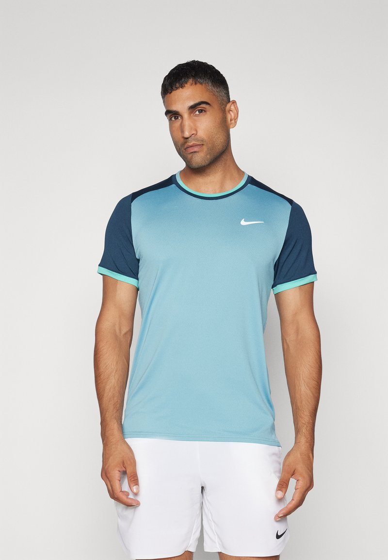 Nike Performance ADVTG - Bluză sport - denim turqoise/armory navy/green frost/white