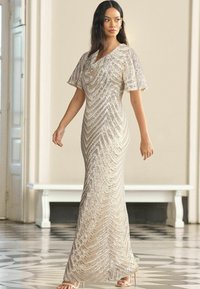 Lipsy SEQUIN COWL NECK REVERSIBLE BRIDESMAID REGULAR FIT - Alkalmi viselet - champagne gold
