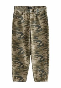 Džíny Straight Fit - camo print