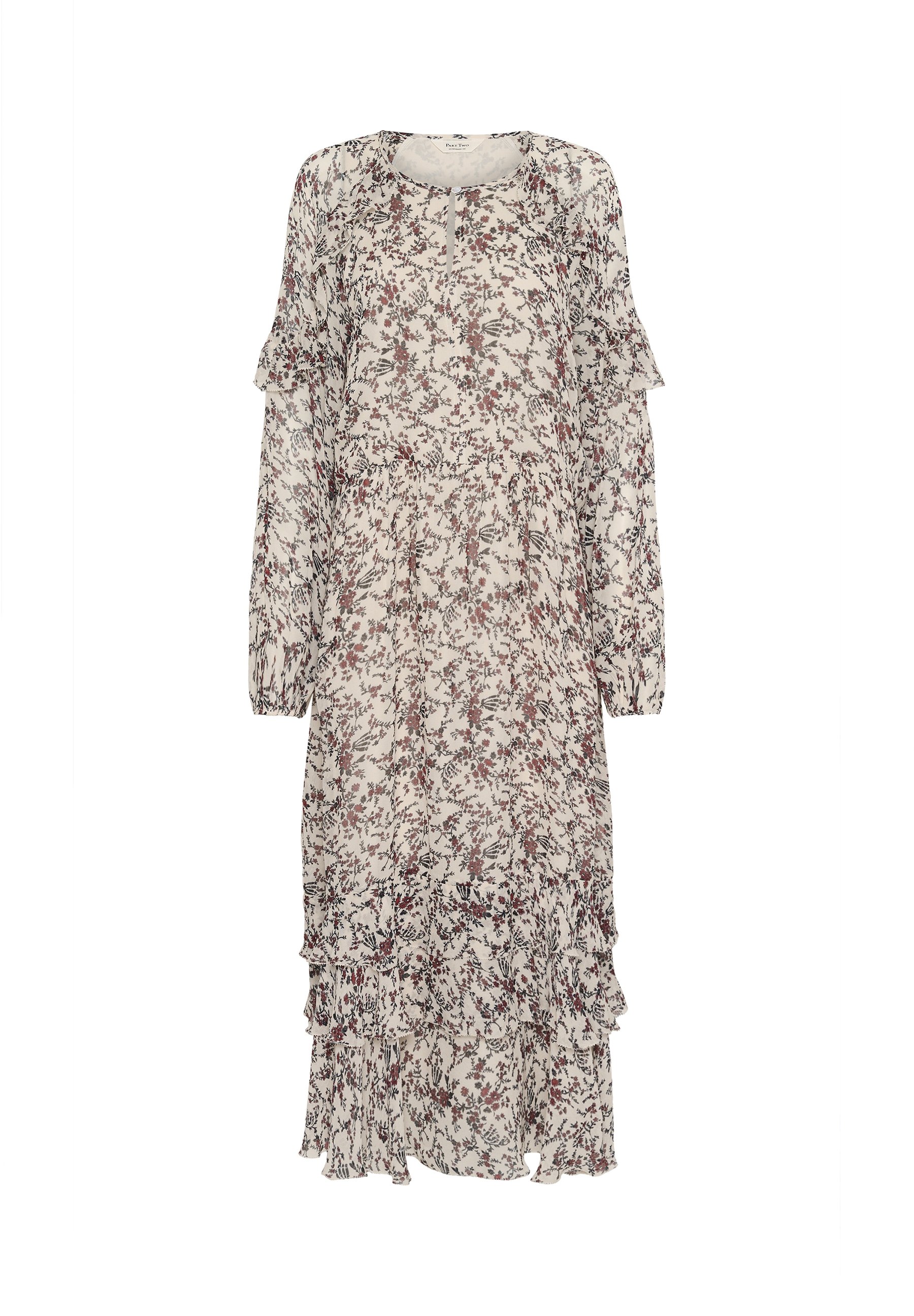 Part Two SAMMI - Maxi dress - whitecap gray flower bouquet