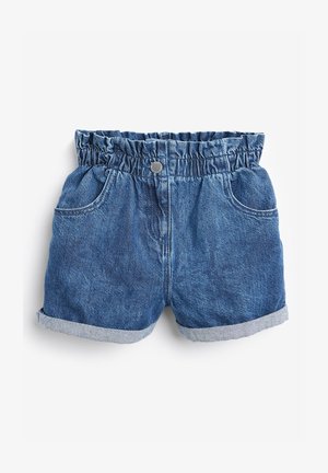 PAPERBAG - Shorts di jeans - blue denim