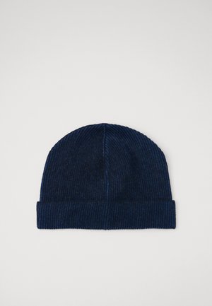 PLAITED TURN BACK UNISEX - Adīta cepure - navy denim