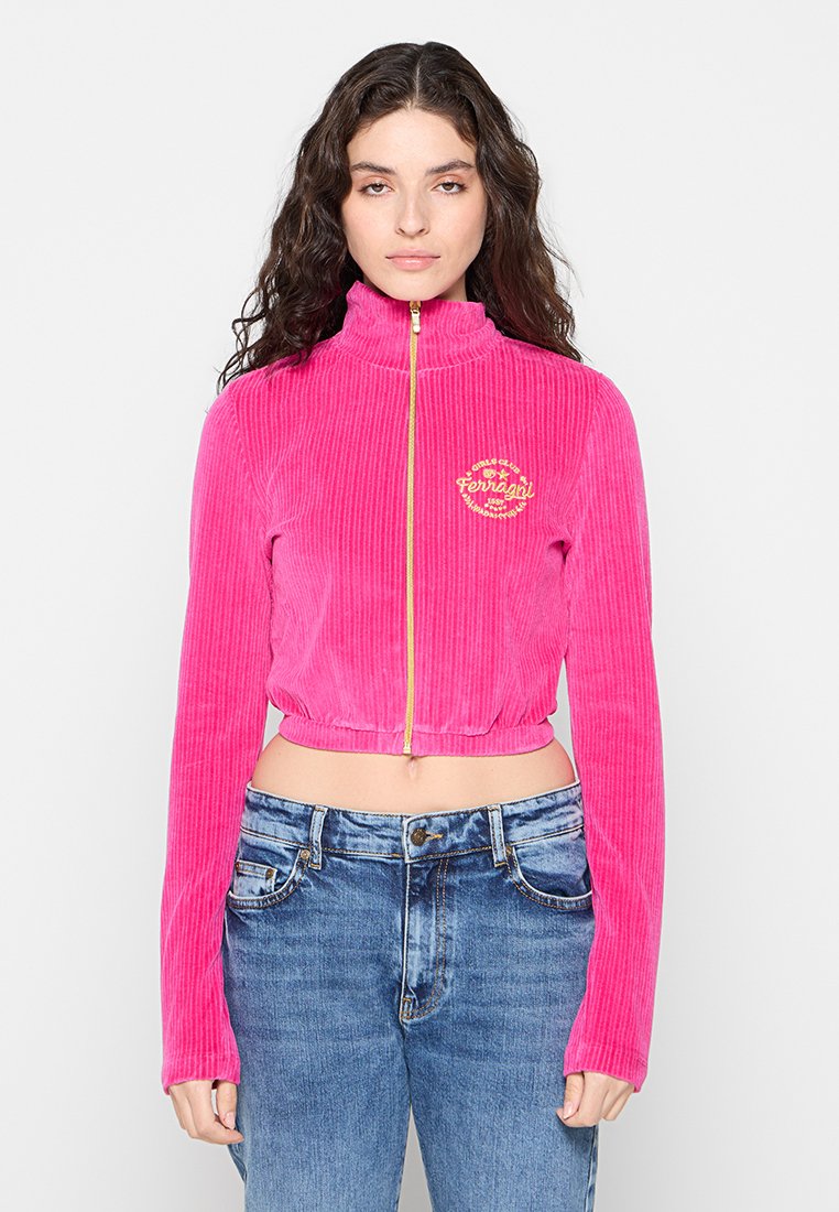 CHIARA FERRAGNI Sweater met rits donkerroze CHIARA FERRAGNI Sweater met rits donkerroze