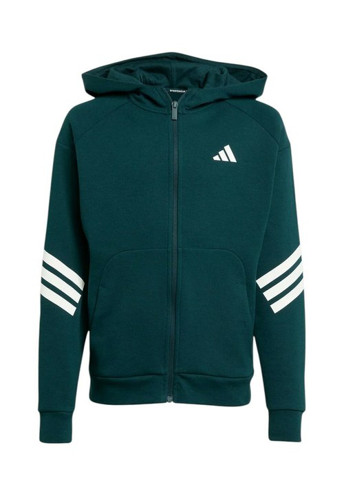 adidas J FI 3S FZ HD - Sudadera con cremallera - mottled gre — photo 3