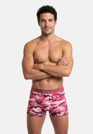 Mr Ukko 2 PACK CAMO - Boxer aderenti - camo pink green