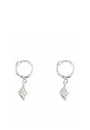 STAR HOOP - Pendientes - silver coloured