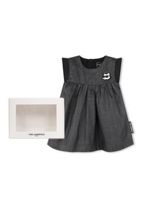 KARL LAGERFELD KIDS ÉVASÉE BADGE POITRINE - Robe de jour - denim blue black