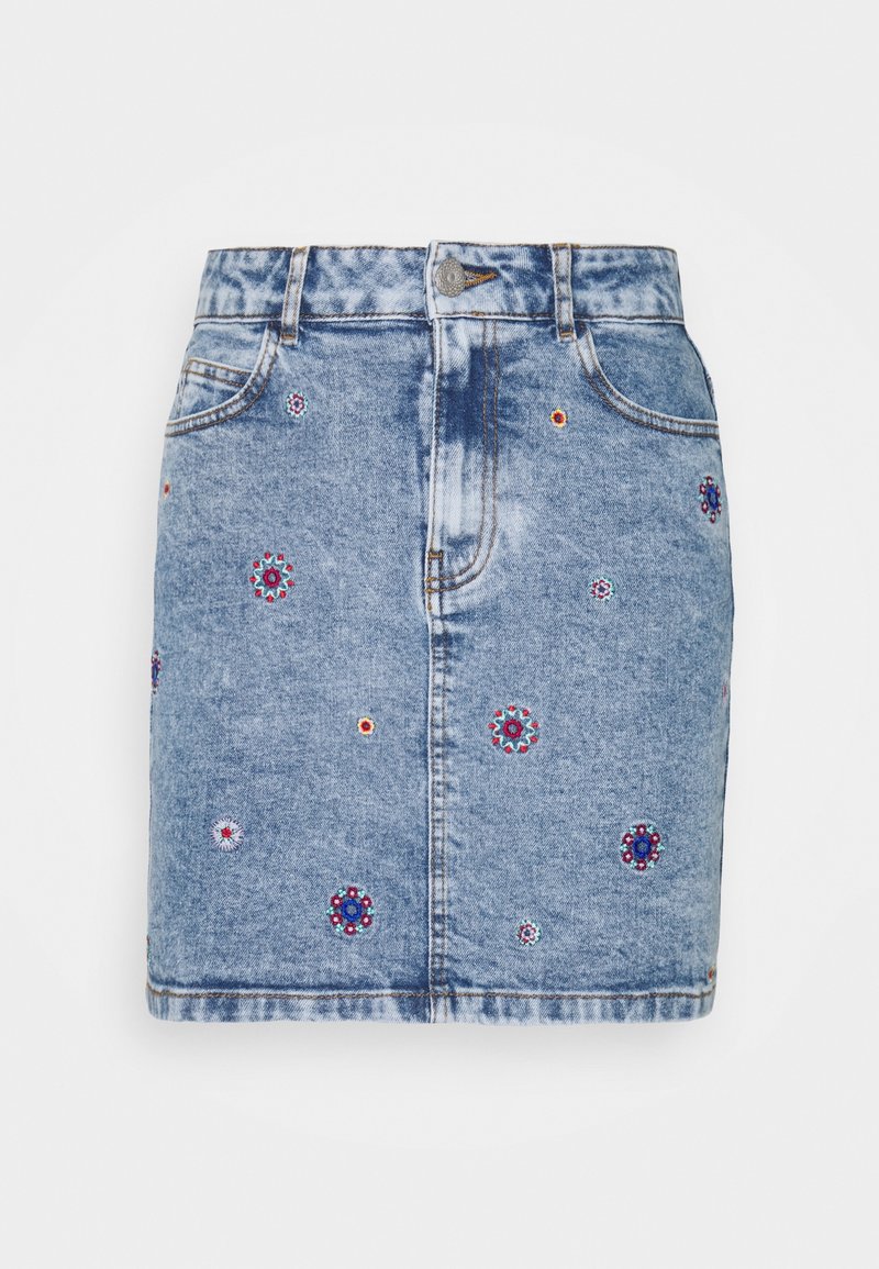 Desigual Falda de tubo - blue denim