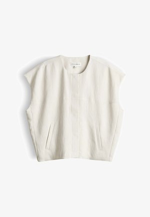 OPUS PANTS, RELAXED FIT CRINKLE LOOK - Weste - natural glaze