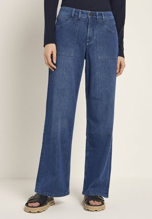 Loose Jeans - dark blue denim