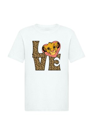LION KING - LOVE - Print T-shirt - white