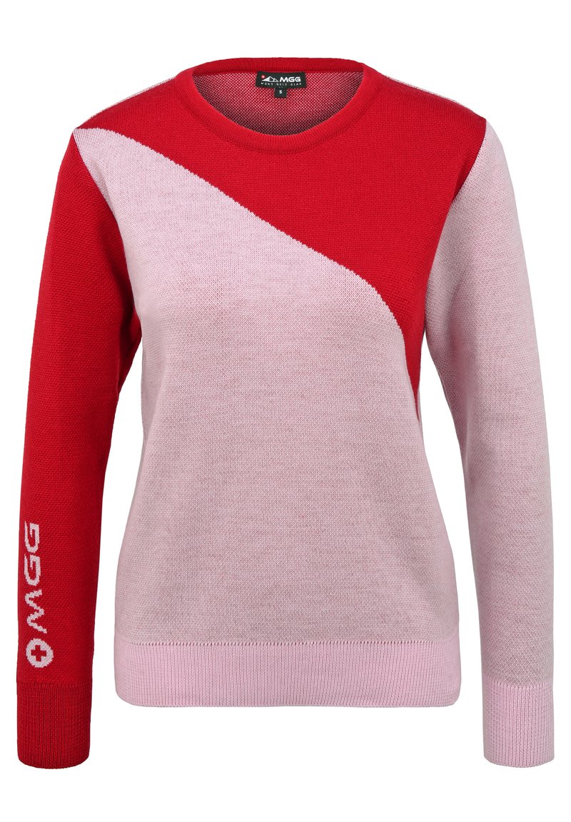 Damen Strickjacken | MGG Strickpullover pink/rot/pink - AZ47854 Damen Strickjacken | MGG Strickpullover pink/rot/pink - AZ47854