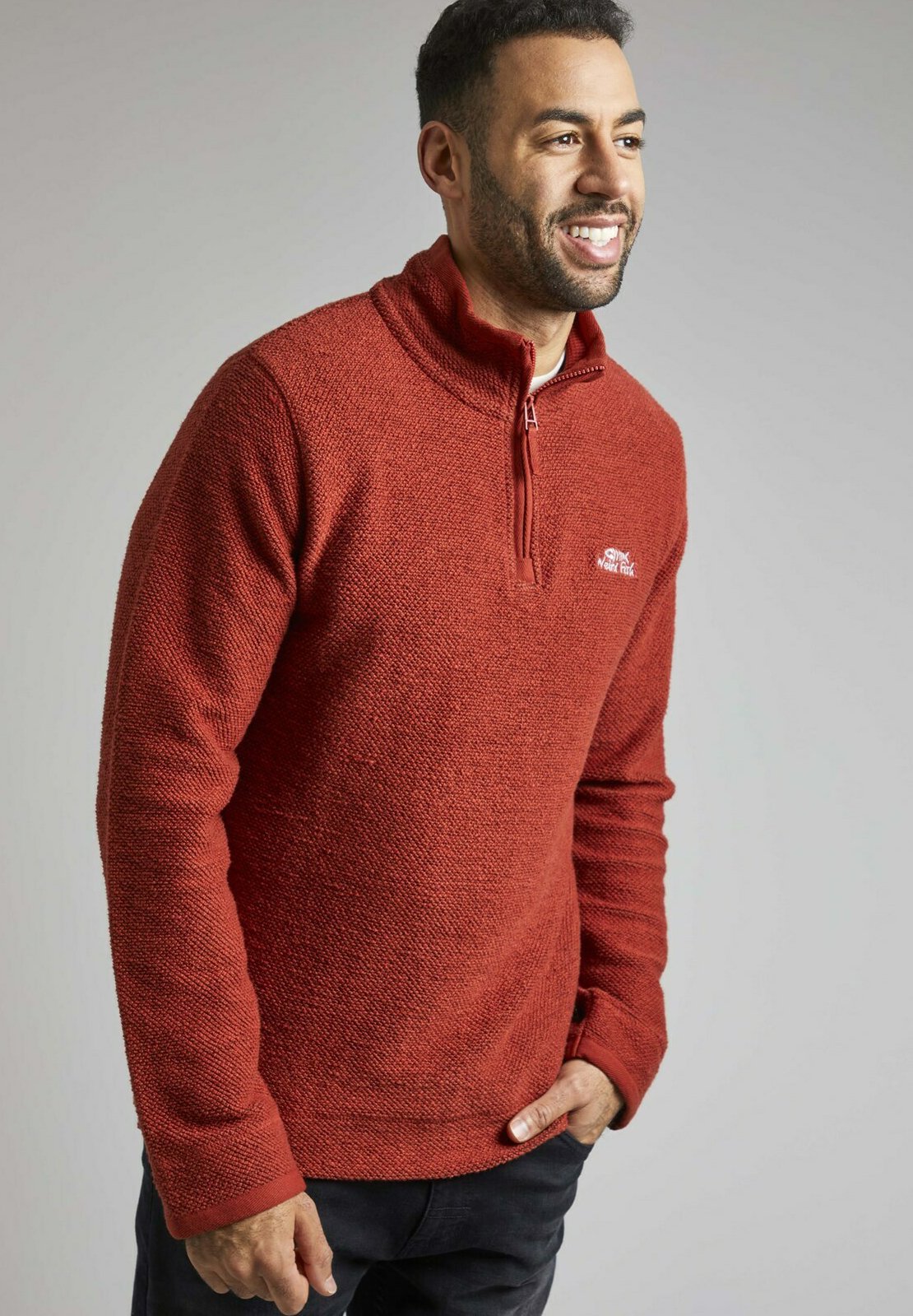 Weird Fish ASHWAY - Jumper - rust/red 