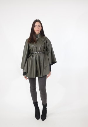 Halflange jas - khaki