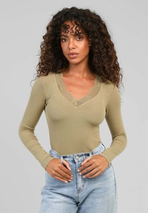 AN'GE, T-SHIRT ASTURIAL TILLEUL - T-shirt à manches longues - tilleul