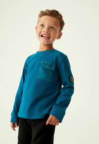 Baker by Ted Baker Tops ar garām piedurknēm - mottled dark blue