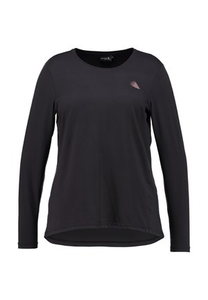 Active by Zizzi ABASIC - Maglietta a manica lunga - black