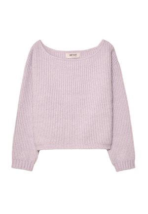 BOAT NECK SWEATER - Strickpullover - mottled purple