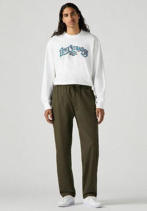 XX CHINO EASY RELAXED COTTON LINEN PANTS - Broek - forest night