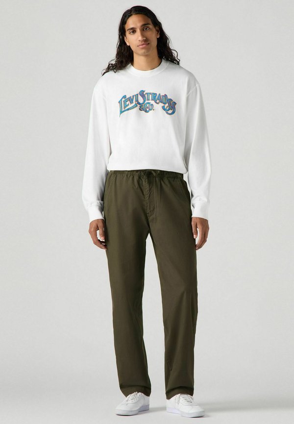 XX CHINO EASY RELAXED COTTON LINEN PANTS - Stoffhose - forest night