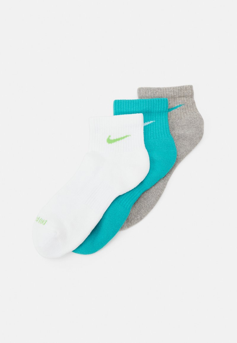 Nike Performance EVERYDAY PLUS CUSH ANKLE UNISEX 3 PACK  - Sportssokker - dusty cactus/grey/white/action green