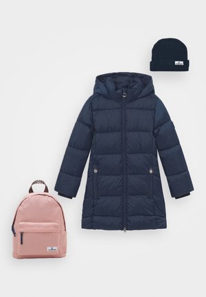 TEIKE SET - Winter coat - dark blue/old pink