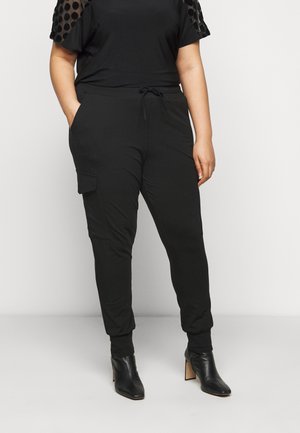 KCSINE PANTS - Oldalzsebes nadrágok - black deep