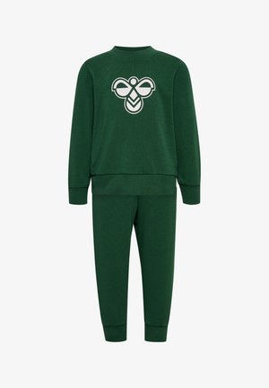 Hummel HMLMINI CREW BEE SET - Trainingsanzug - dark green