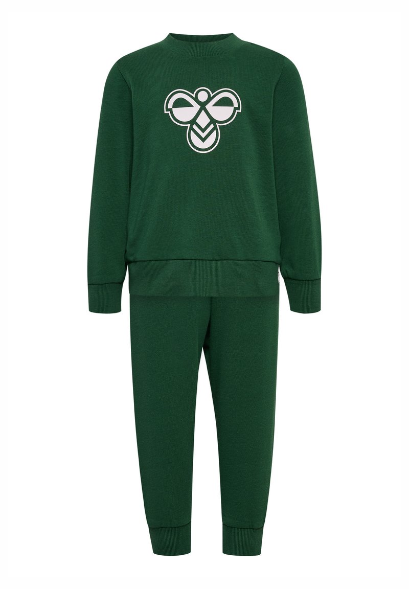 Hummel HMLMINI CREW BEE SET - Träningsset - dark green