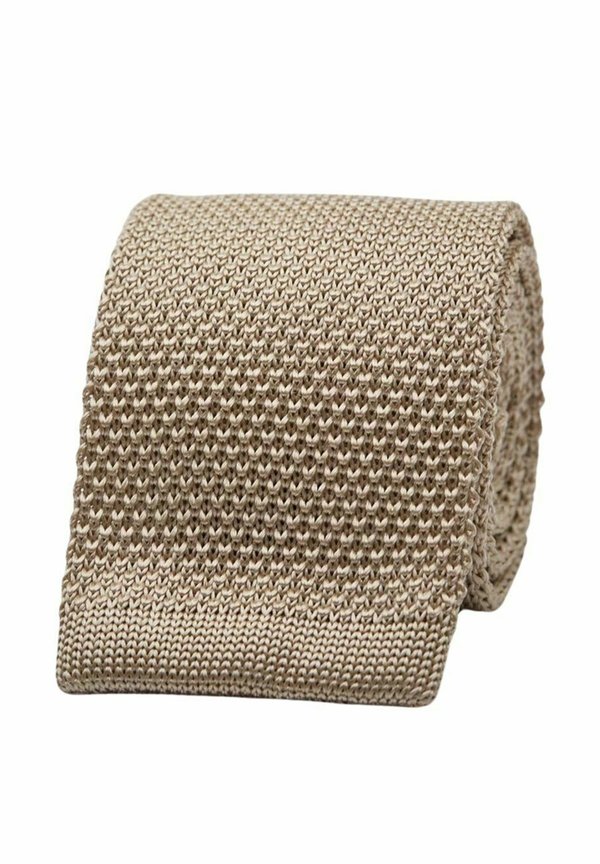 TEXTURED - Krawatte - beige