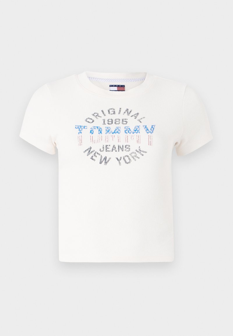 Tommy Jeans T-shirt print wit Tommy Jeans T-shirt print wit