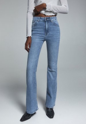Flared jeans - blue denim