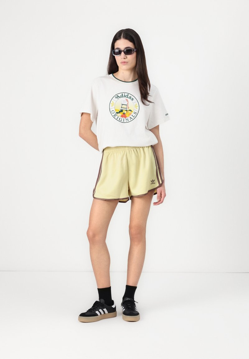 adidas gazelle silver green womens adidas Originals by Wales Bonner Crochet Shorts Sefrye / Nbrown – Très Bien main image 1