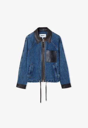 Ipekyol, IPEKYOL JACKET FABRIC MIX DENIM JACKET - Chaqueta vaquera - indigo