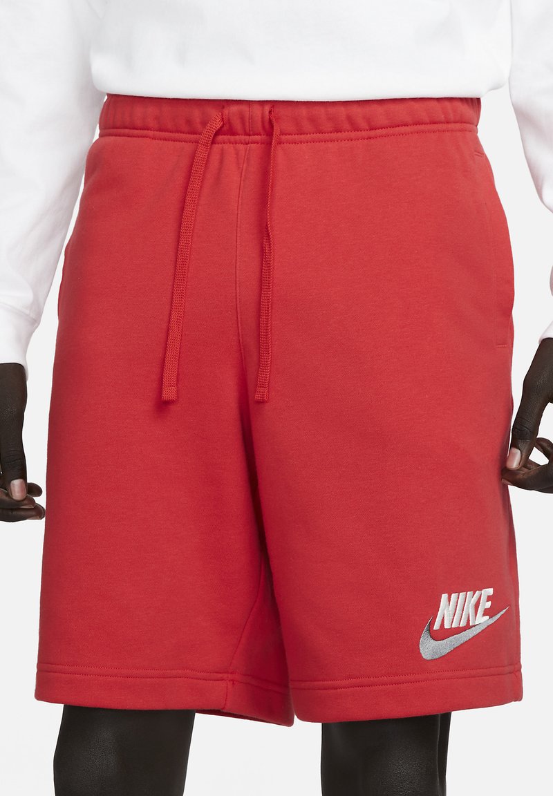 Nike Sportswear - M NK CLUB+ FT SHORT LBR - Tracksuit bottoms - university red/university red, Enlarge