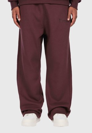 OPEN LEG - Jogginghose - wine