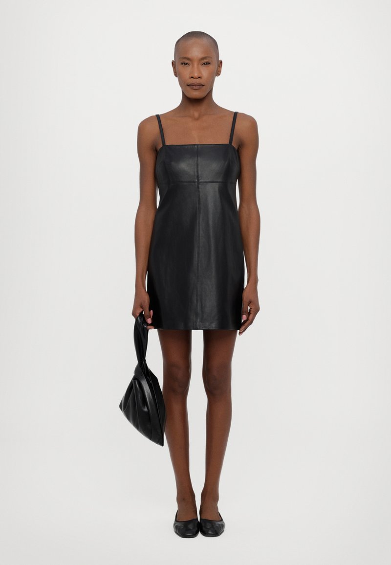 MICHAEL Michael Kors SLIP MINI DRESS - Cocktail dress / Party dress - black  - Zalando.co.uk