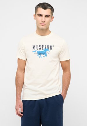 Print T-shirt - weiß