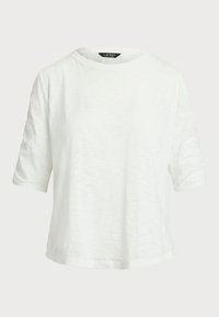 SLUB COTTON JERSEY ELBOW SLEEVE T-SHIRT - T-shirt estampada - white