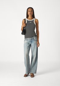 GAP LOGO HALTER - Top - black/white