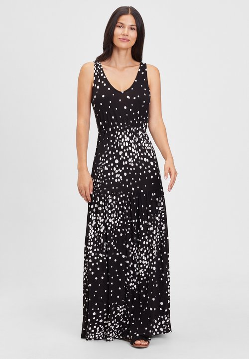 Schwarz-Weißes Maxikleid - Lena main image 1
