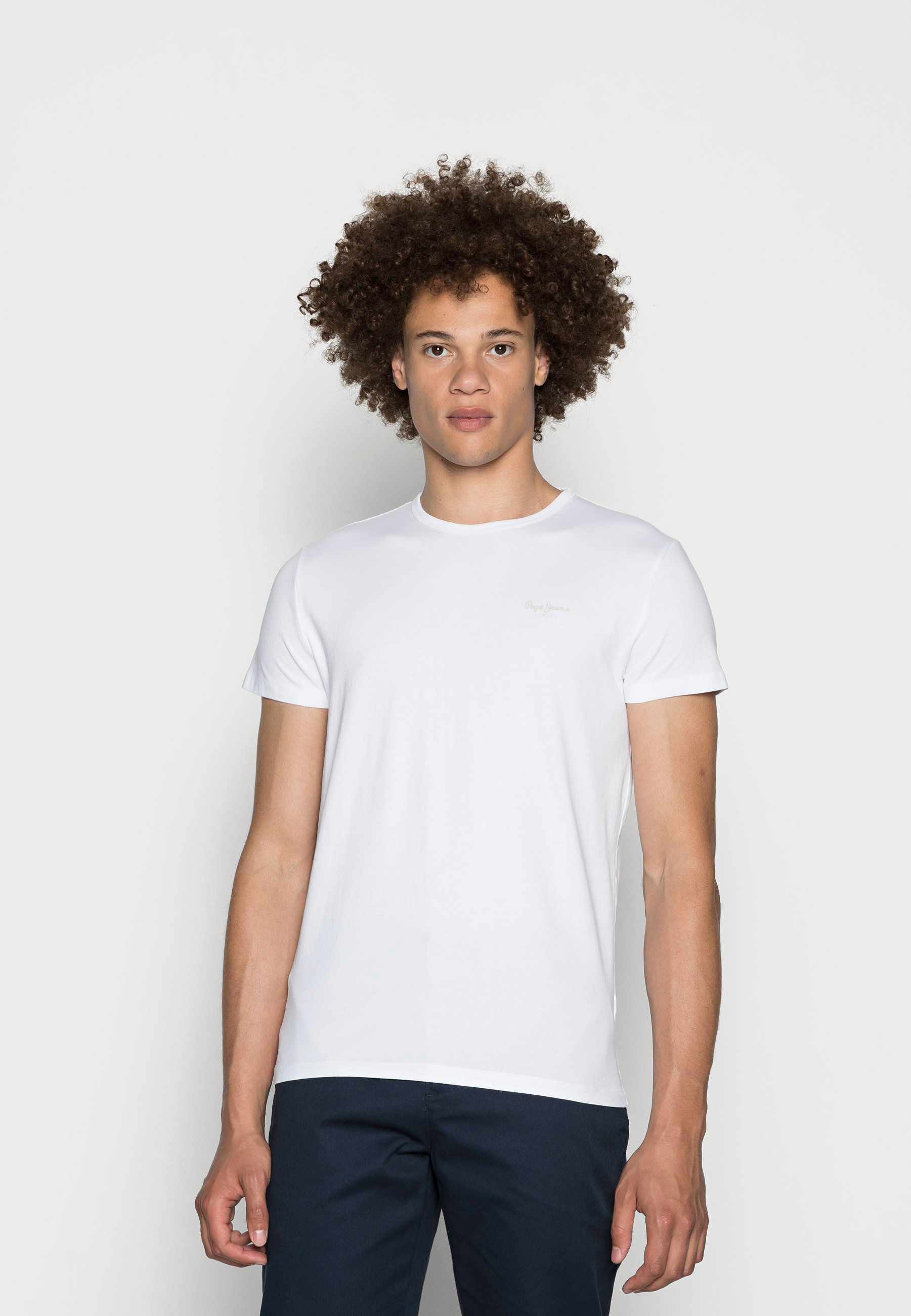 Pepe Jeans ORIGINAL BASIC - Basic T-shirt - blanco/white - Zalando.de
