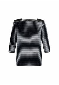 STRIPED - Maglietta a manica lunga - black